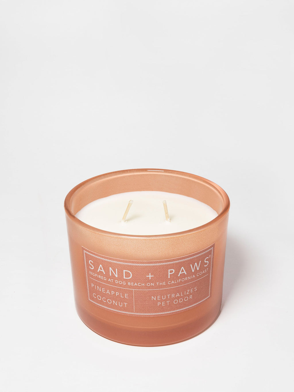 Sand + Paws Pineapple Coconut 12 oz scented candle - Fine Fragrance