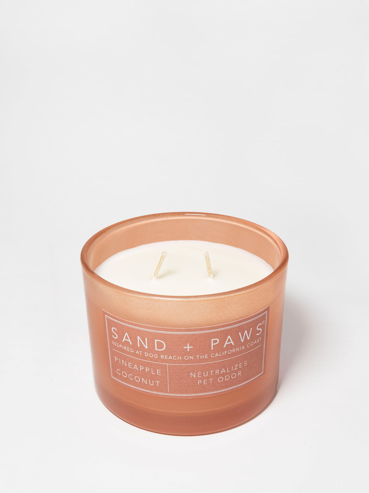 Sand + Paws Pineapple Coconut 12 oz scented candle - Fine Fragrance
