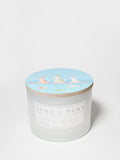 Sand + Paws Clean Waves 12 oz scented candle - Fine Fragrance