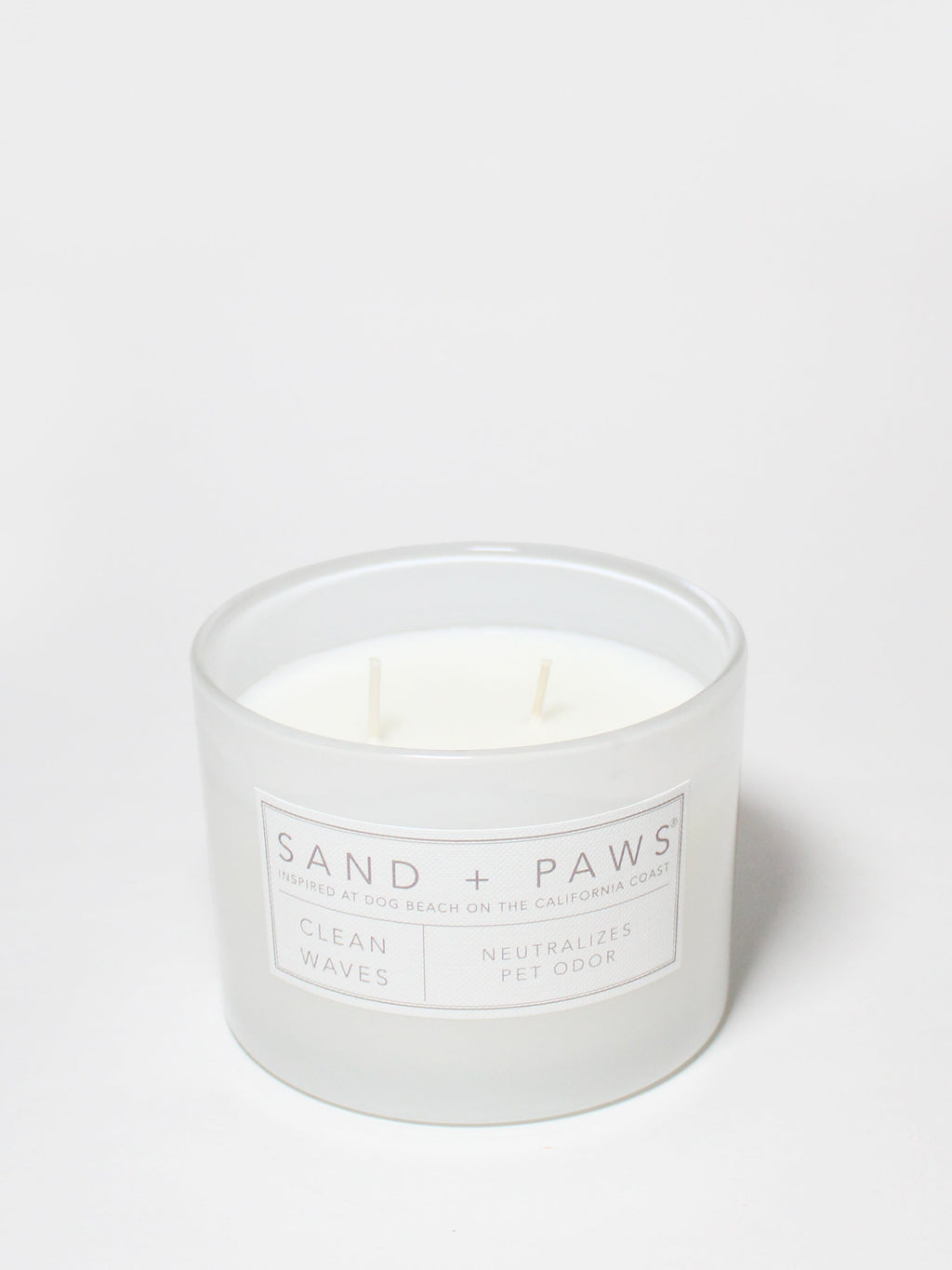 Sand + Paws Clean Waves 12 oz scented candle - Fine Fragrance