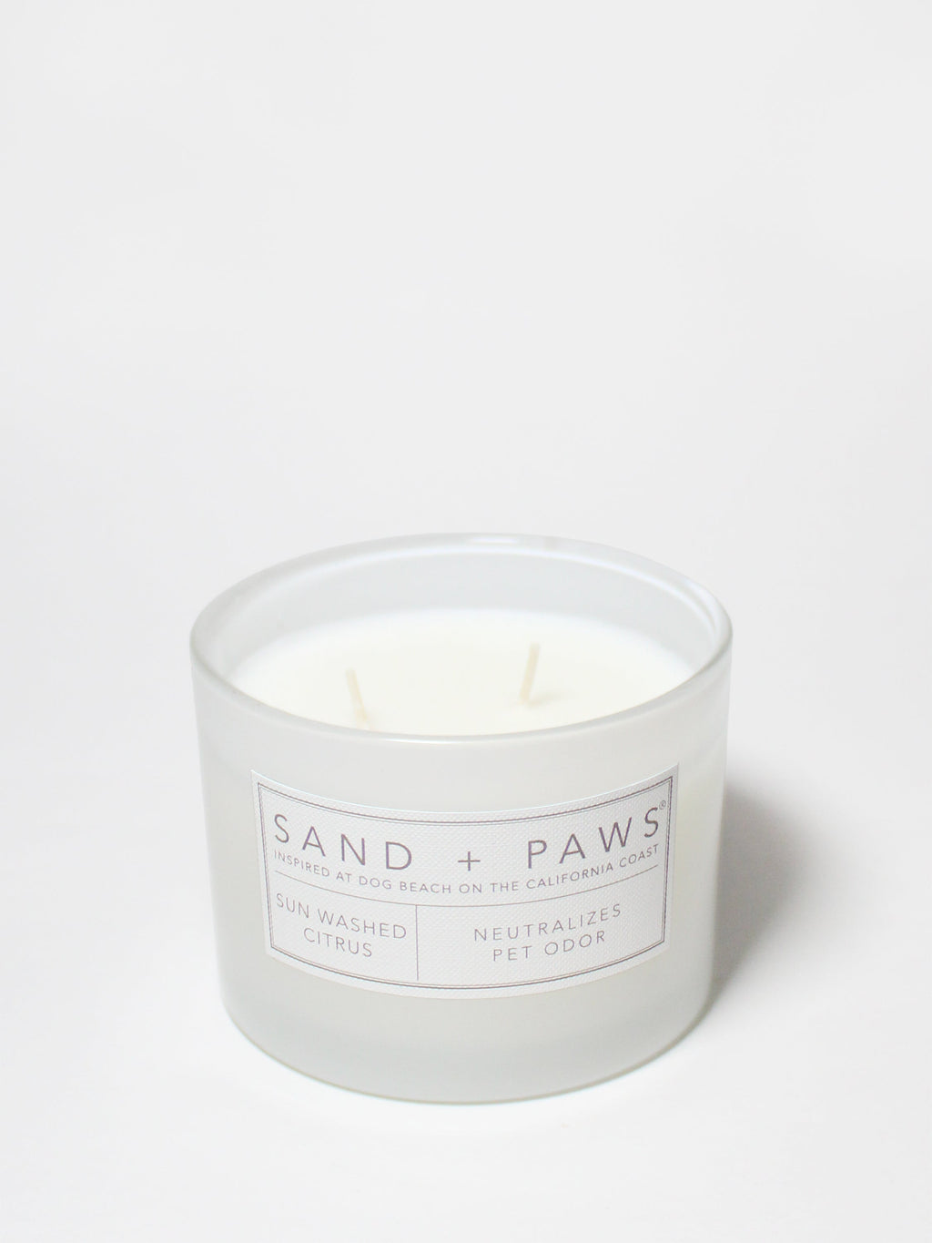 Sand + Paws Sun Washed Citrus 12 oz scented candle - Fine Fragrance