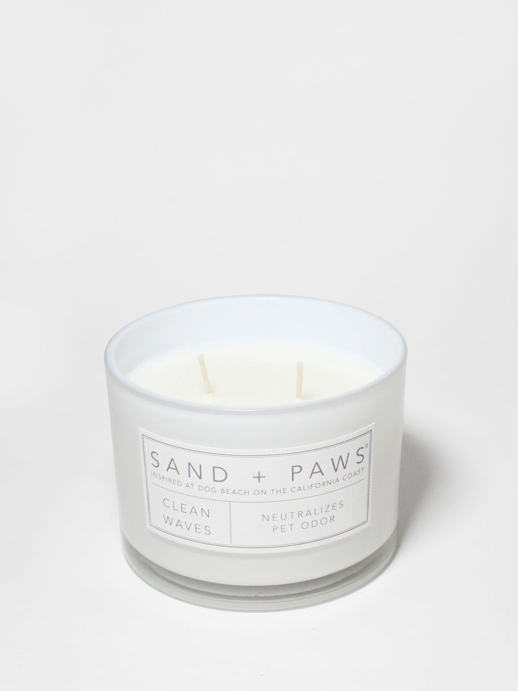 Sand + Paws Clean Waves 12 oz scented candle - Fine Fragrance