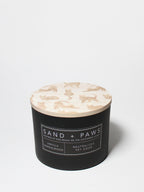 Sand + Paws Vanilla Sandalwood 12 oz scented candle - Fine Fragrance