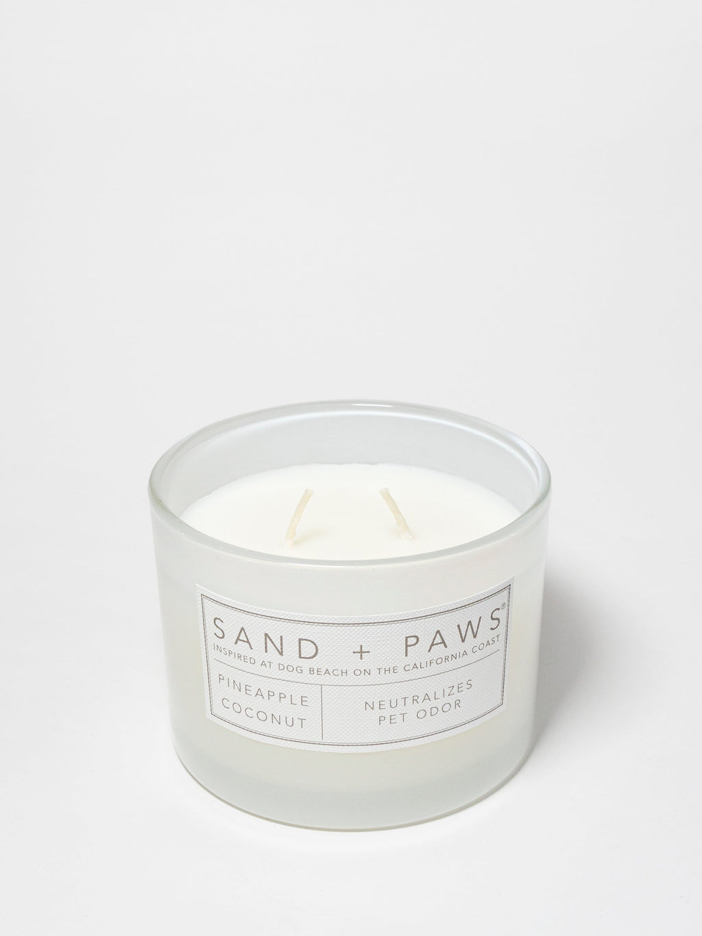 Sand + Paws Pineapple Coconut 12 oz scented candle - Fine Fragrance