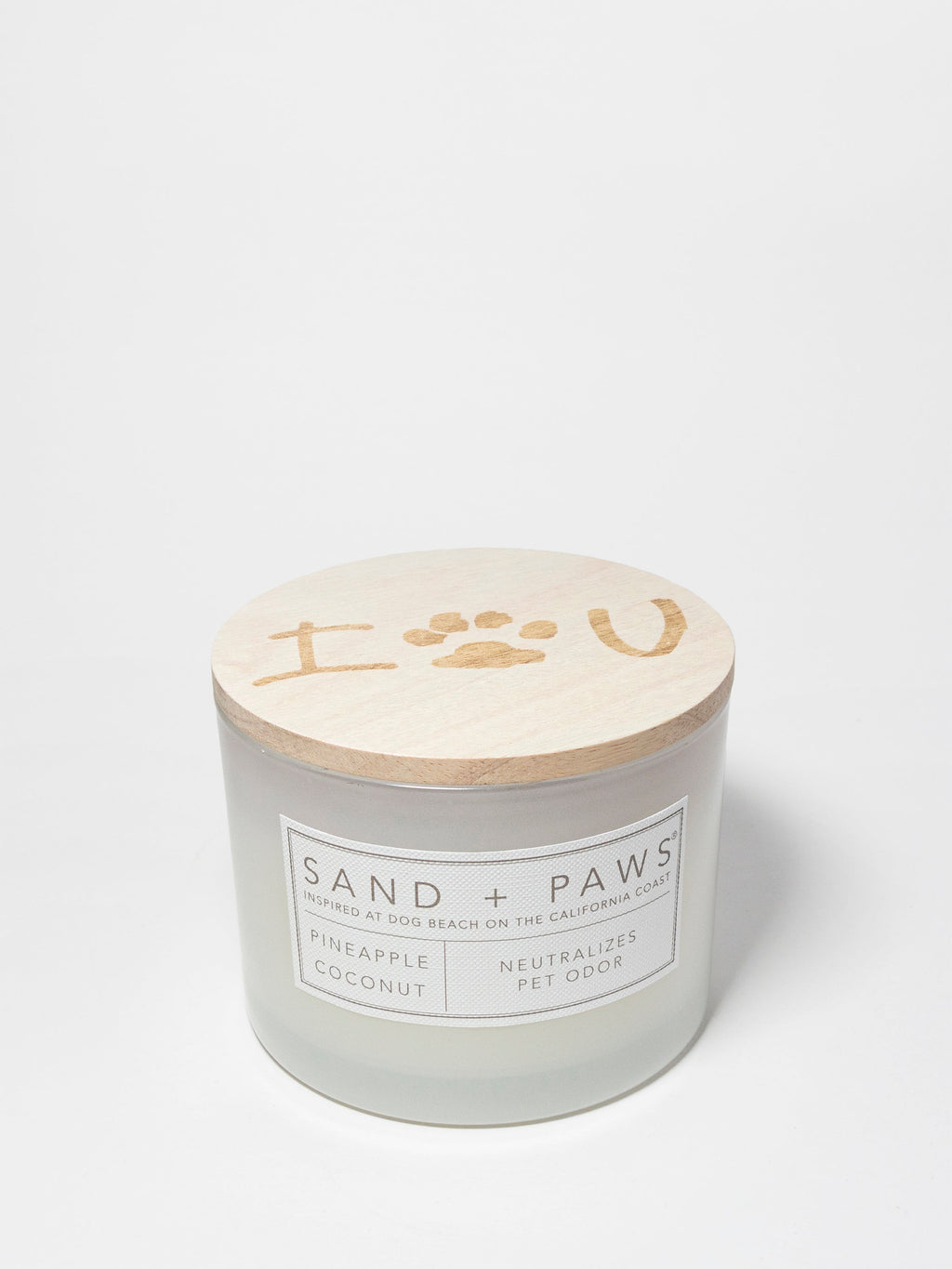 Sand + Paws Pineapple Coconut 12 oz scented candle - Fine Fragrance